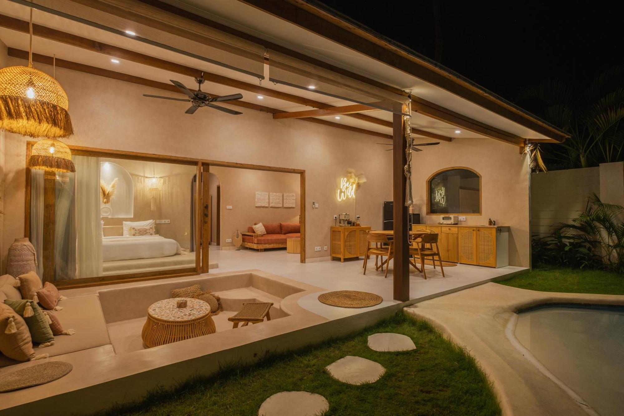 Gili Boho Villas - Aesthetic Private Pool Villas ギリ・トラワンガン エクステリア 写真